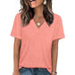 🔥50% OFF for a limited time！！🔥Women's V-Neck Short Sleeve Casual T-Shirt