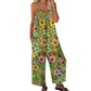 👚 LIMITED-TIME 50% OFF! 🌸 Women's Floral Print Wide-Leg Jumpsuit – Breathable Polyester, Side Pockets & Plus Sizes (XL-4XL) 👖