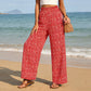 Women's Smocked High Waist Wide Leg Pants