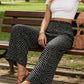 Women's Smocked High Waist Wide Leg Pants