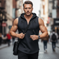 👕 50% OFF NOW! 💪Men's Sleeveless Workout Hoodie Tank Top