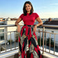 👗 50% OFF NOW! 👠 Women's Top & Wide-Leg Pants 2-Piece Set – High Waist & Vibrant Print 🎨