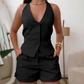Halter Vest & Shorts 2-Piece Set