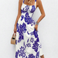 🌸Floral Whispers🌿Women's Floral Print Spaghetti Strap Dress