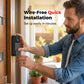 🥳2026 HOT SALE🥳💞50K+ SOLD!📹🚪 50% OFF! Smart Video Doorbell with 4.3″ Display – See & talk to visitors, no need to open the door. Infrared night vision. Stay safe! 🛡️✨
