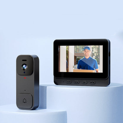 🥳2026 HOT SALE🥳💞50K+ SOLD!📹🚪 50% OFF! Smart Video Doorbell with 4.3″ Display – See & talk to visitors, no need to open the door. Infrared night vision. Stay safe! 🛡️✨