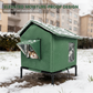 ⏰🔥LIMITED TIME 40% OFF! 🐈 All-Weather Elevated Outdoor Cat House – Waterproof, Insulated & Foldable for Cozy Comfort 🌧️✨