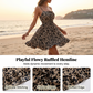 Tie-Front Smocked Spaghetti Strap Dress