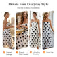 🥳SUMMER HOT SALE🥳💞50K+ SOLD!💥50% OFF! 🔥 Polka Dot Strapless Dress – Flowy, Lightweight & Perfect for Beach Vacations 🏖️🌸✨