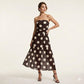 🥳SUMMER HOT SALE🥳💞50K+ SOLD!💥50% OFF! 🔥 Polka Dot Strapless Dress – Flowy, Lightweight & Perfect for Beach Vacations 🏖️🌸✨