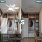 ⏳LAST DAY SALE 50% OFF🔥40W LED Ceiling Fan Light – 20.5” Ultra-Quiet with Remote 🎯 | E27 + FREE B22 Adapter 🔌 | For Bedroom 😴, Kitchen 👩‍🍳 & Garage 🛠️ – UK Ready! 🇬🇧
