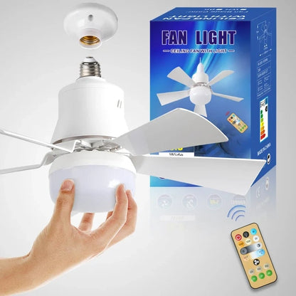 ⏳LAST DAY SALE 50% OFF🔥40W LED Ceiling Fan Light – 20.5” Ultra-Quiet with Remote 🎯 | E27 + FREE B22 Adapter 🔌 | For Bedroom 😴, Kitchen 👩‍🍳 & Garage 🛠️ – UK Ready! 🇬🇧