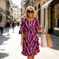 👗 40% OFF! ✨ Tiered Midi Dress – Floral Pattern, Split Sleeves, Flowy, Elegant 🌸