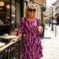 👗 40% OFF! ✨ Tiered Midi Dress – Floral Pattern, Split Sleeves, Flowy, Elegant 🌸