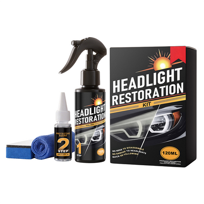 ⏳LAST DAY - Buy 2 Get 1 Free!!✨Professional Headlight Cleaner and Restorer Kit