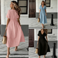 📢📢50% OFF !! ⏰Women's Summer V-Neck Tie-Front Midi Dress