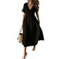 📢📢50% OFF !! ⏰Women's Summer V-Neck Tie-Front Midi Dress