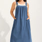 🎁2026 New Arrivals 50% OFF💥Loose Midi Overall Dress – Relaxed Fit, Breathable & Side Pockets – Everyday Casual ✨