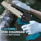 🔧6-inch Cordless Mini Chainsaw with 2 Batteries