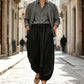Men's Casual Harem Pants with Elastic Ankles