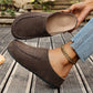 Women's Wide Fit Closed-Toe Mule Slippers - Cushioned Arch Support ✨