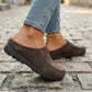Women's Wide Fit Closed-Toe Mule Slippers - Cushioned Arch Support ✨