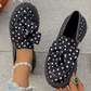 🎀👞Playful Chic, Bold Steps ✨Women's Polka Dot Bow Platform Loafers