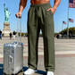 📢📢30% OFF !! ⏰Men's Elastic Waist Drawstring Straight Leg Trousers