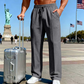 📢📢30% OFF !! ⏰Men's Elastic Waist Drawstring Straight Leg Trousers