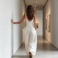 📢📢50% OFF & Free shipping !! ⏰Women's Stylish V-Neck Pocketed Jumpsuit