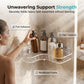 Space-Saving No-Drill Corner Shower Caddy