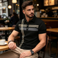 ✨ 50% OFF NOW! 🧵Men's Striped Short Sleeve Collared Top