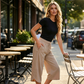 📢📢50% OFF !! ⏰Women's Casual Wide-Leg Capri Trousers