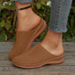 🔥While Supplies Last 40% OFF!🎉 Women's Perforated Slip-On Platform Mules