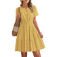 ⏳Limited-time 50% off⏰Women's Short Sleeve Tiered Mini Dress👗