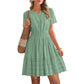 ⏳Limited-time 50% off⏰Women's Short Sleeve Tiered Mini Dress👗