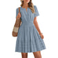 ⏳Limited-time 50% off⏰Women's Short Sleeve Tiered Mini Dress👗