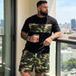👕 50% OFF NOW! 🌿 Men's Camouflage Print T-Shirt & Shorts Set – Breathable cotton, relaxed fit & perfect for outdoor, sports or casual summer days 🩳