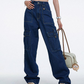 🔥While Supplies Last 40% OFF!🎉 High-Waist Denim Cargo Wide-Leg Pants