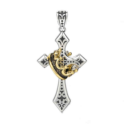 📢📢50% OFF !! ⏰Vintage Crown Cross Necklace