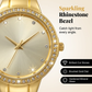 🔥While Supplies Last 50% OFF!🎉 Women's Gold Bangle Watch with Rhinestone Bezel