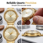 🔥While Supplies Last 50% OFF!🎉 Women's Gold Bangle Watch with Rhinestone Bezel