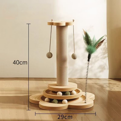 🐱 50% OFF NOW! 🎉 Multifunctional Cat Activity Center with Scratcher & Toys – Climbing, scratching & playing – keeps your kitty active and happy 🐾
