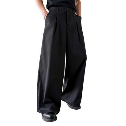 ⏳Limited-time 50% off⏰Men's Classic Fit Wide-Leg Suit Trousers