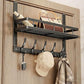 ✨ Over-Door Hooks & Storage Basket – Heavy-Duty Carbon Steel Holds 50 lbs, Tool-Free Snap-On Installation & Detachable Basket – Space-Saving Organizer for Towels, Coats & Bags 🧺