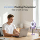 🤖💨 Flexible Robot Desk Fan with LED Light – Cute Anime Design, 5 Speeds, 360° Bendable Neck, USB Powered. Perfect for Office, Bedroom & Study! 📚✨🔋