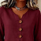 🌸Women's V-Neck Ruffle Sleeve Blouse