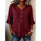 🌸Women's V-Neck Ruffle Sleeve Blouse