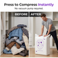 💐 Buy 2 Get 1 Free! Vacuum Storage Bags – Save 80% Space for Clothes & Bedding 📦💨 【Limited Offer】