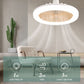 💡LED Ceiling Fans with Remote Control & Three-Colour Dimming | Three Speed Settings | Quiet Motor